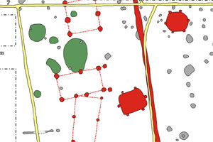 Schematisierter Grabungsplan.