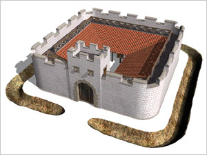 Rm. Kleinkastell am Limes 3.Jh.