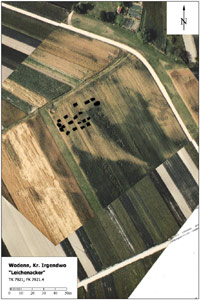 Entzerrtes Luftbild in verschiedenen Darstellungen.