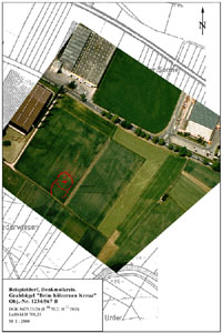 Entzerrtes Luftbild in verschiedenen Darstellungen.