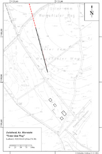 Entzerrtes Luftbild in verschiedenen Darstellungen.