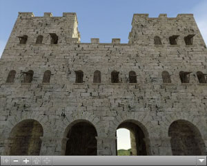 Panorama am Nordtor des Legionslagers Novaesium. (CD-ROM 'Das Lager der VI. Legion', Clemens-Sels-Museum Neuss 2003)